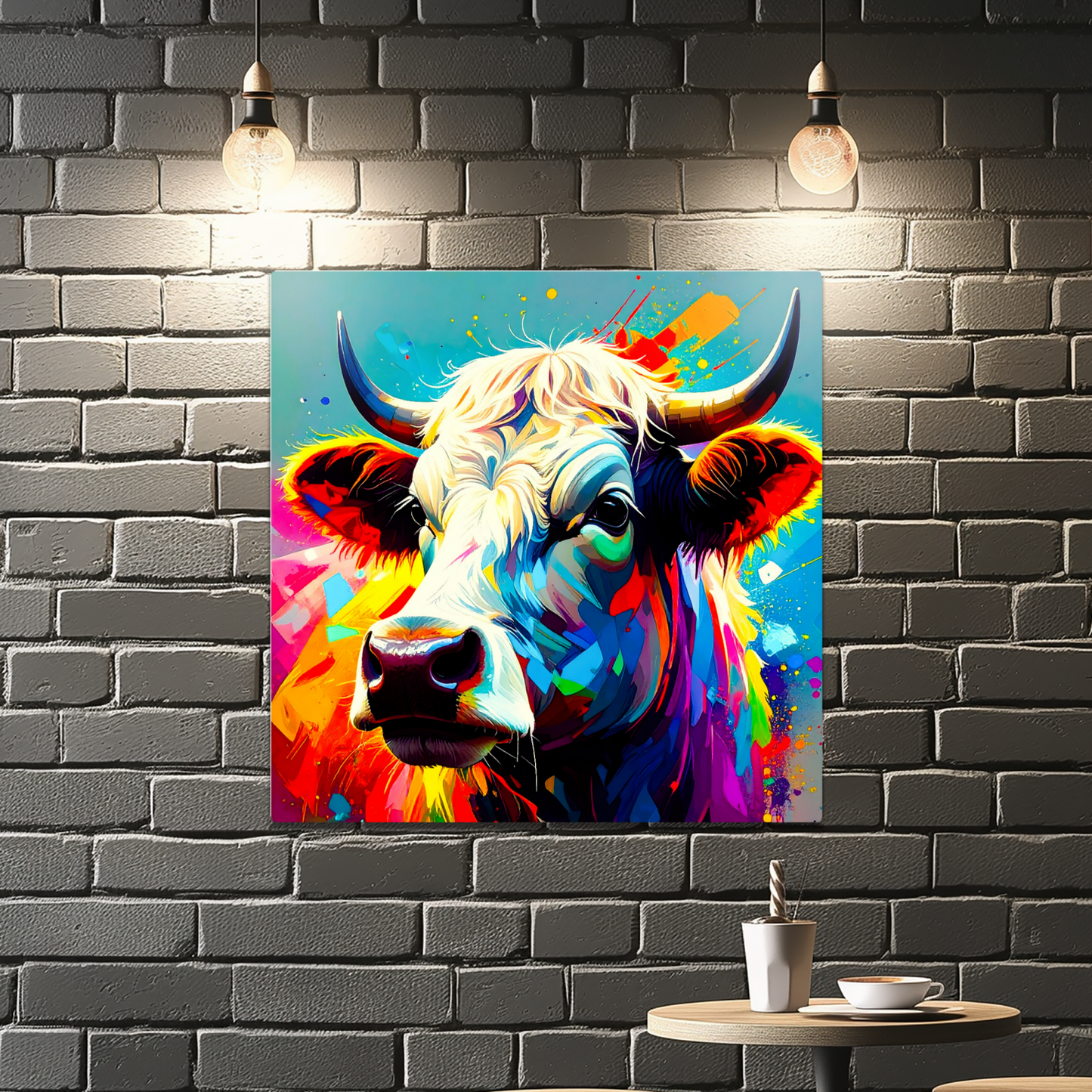 Highland Cows HC8, Printed On Gloss Aluminium To Enhance Colour And Detail, A Unique Gift That Will Lasts Forever...