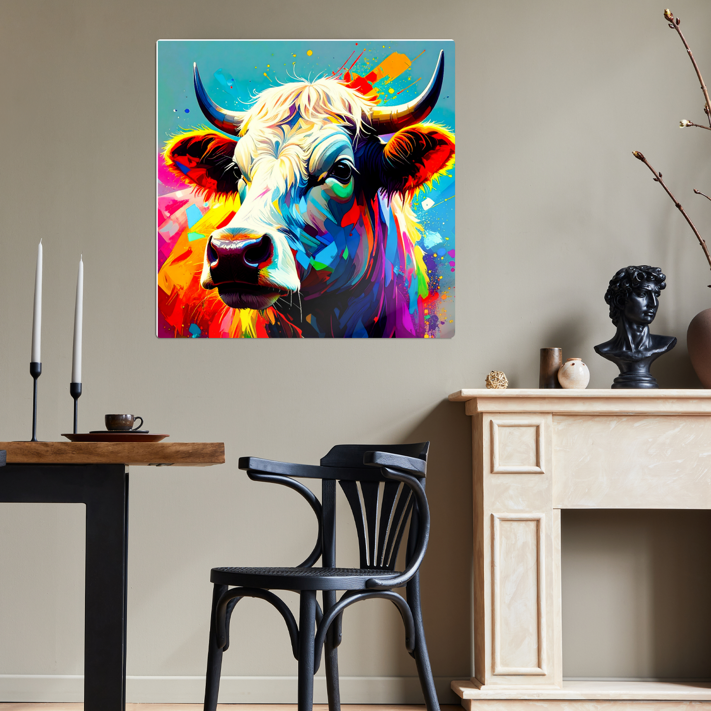 Highland Cows HC8, Printed On Gloss Aluminium To Enhance Colour And Detail, A Unique Gift That Will Lasts Forever...