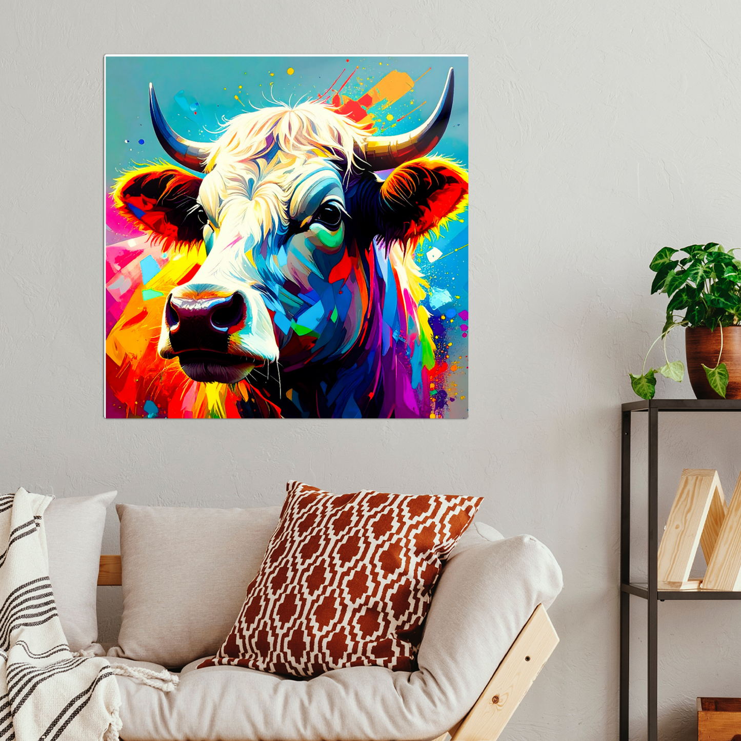 Highland Cows HC8, Printed On Gloss Aluminium To Enhance Colour And Detail, A Unique Gift That Will Lasts Forever...