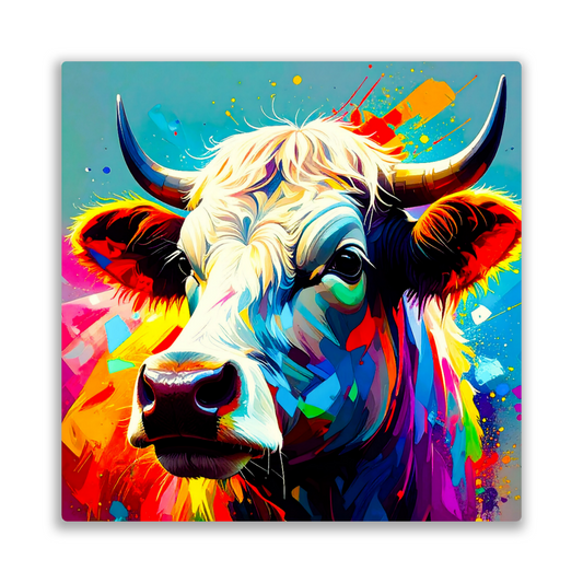 Highland Cows HC8, Printed On Gloss Aluminium To Enhance Colour And Detail, A Unique Gift That Will Lasts Forever...