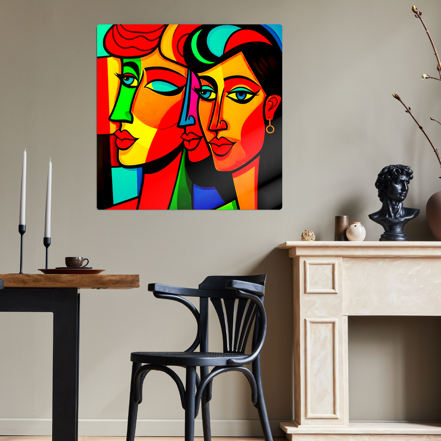 Picasso Style 2, Printed On Gloss Aluminium To Enhance Colour And Detail, A Unique Gift That Will Lasts Forever...