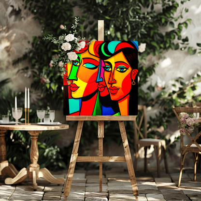 Cubism Style 2, Printed on aluminium to enhance colour and detail. A great gift idea that will endure for a lifetime...