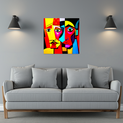 Cubism Style 3, Printed on aluminium to enhance colour and detail. A great gift idea that will endure for a lifetime...
