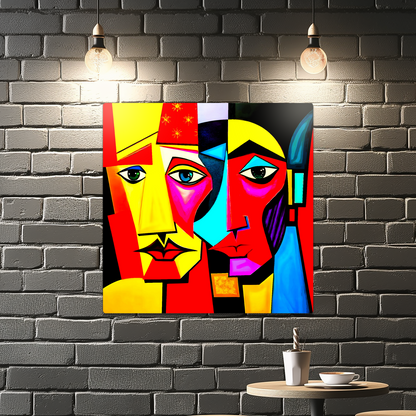 Cubism Style 3, Printed on aluminium to enhance colour and detail. A great gift idea that will endure for a lifetime...