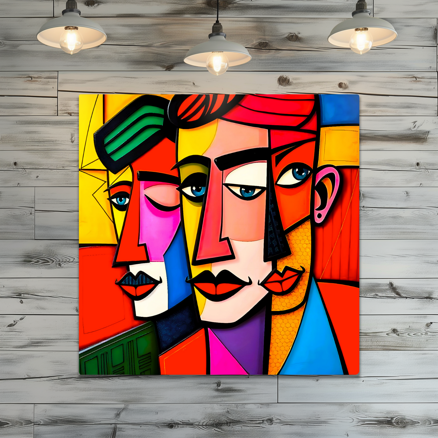 Picasso Style 4, Printed On Gloss Aluminium To Enhance Colour And Detail, A Unique Gift That Will Lasts Forever...