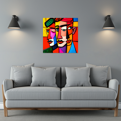Cubism Style 4, Printed on aluminium to enhance colour and detail. A great gift idea that will endure for a lifetime...