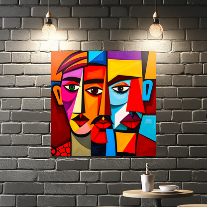 Cubism Style 5, Printed on aluminium to enhance colour and detail, A great gift idea that will endure for a lifetime...