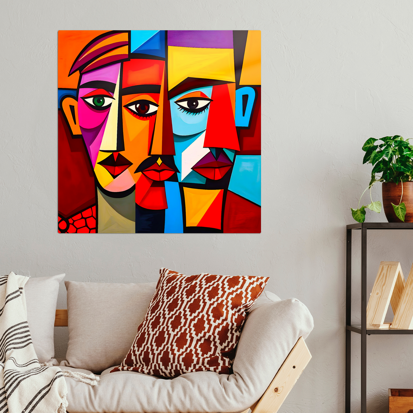 Picasso Style 5, Printed On Gloss Aluminium To Enhance Colour And Detail, A Unique Gift That Will Lasts Forever...
