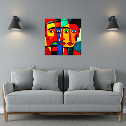 Cubism Style 6, Printed on aluminium to enhance colour and detail. A great gift idea that will endure for a lifetime..