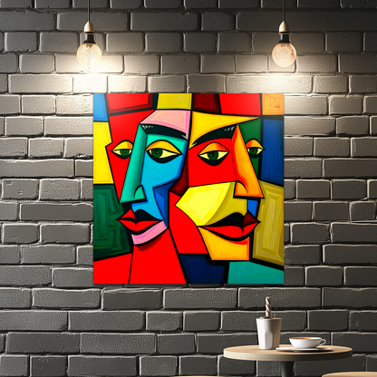 Cubism Style 7, Printed on aluminium to enhance colour and detail. A great gift idea that will endure for a lifetime...