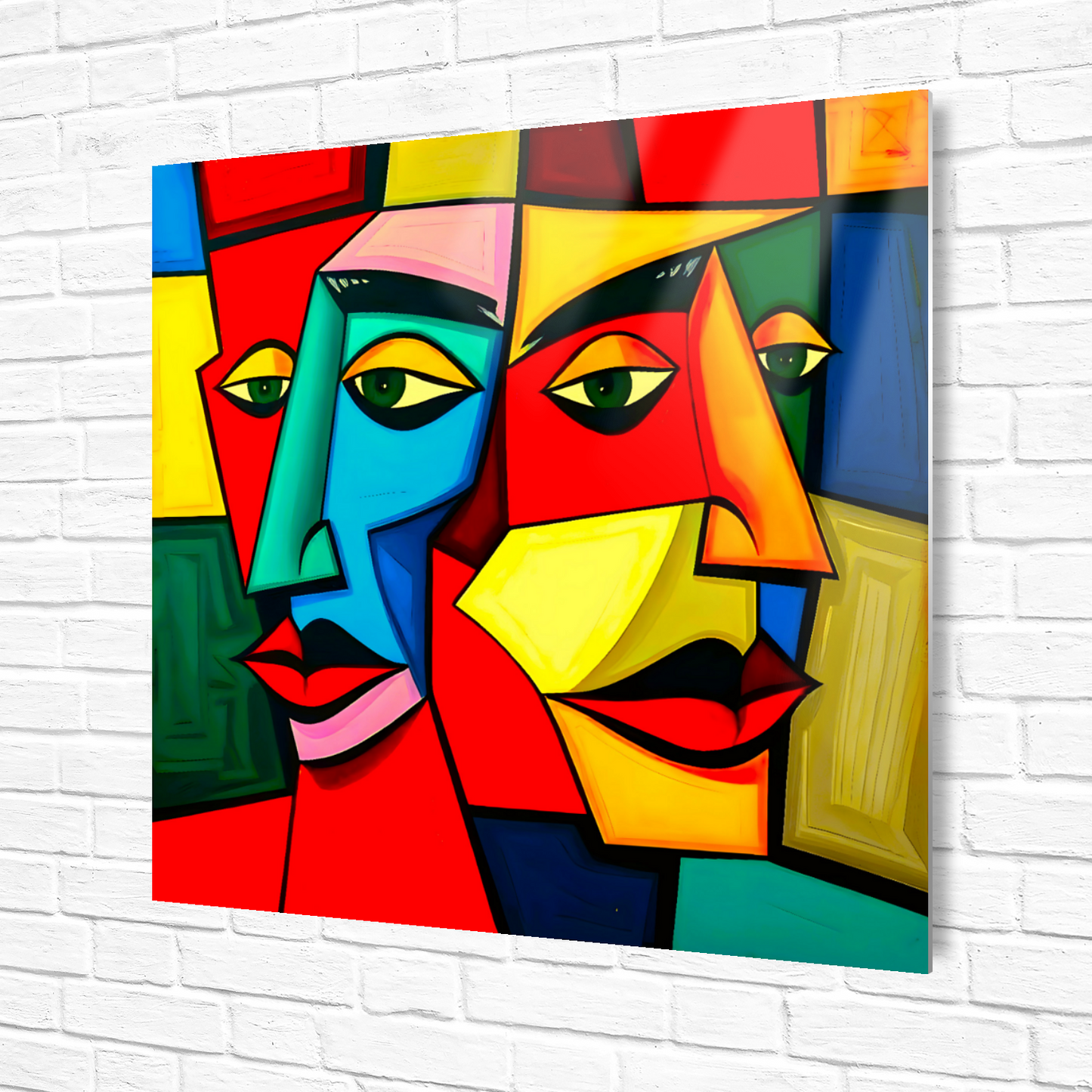 Picasso Style Abstract 7, Printed On Gloss Aluminium To Enhance Colour And Detail, A Unique Gift That Will Lasts Forever...