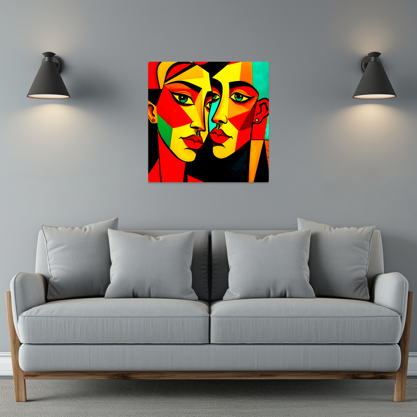 Picasso Style 8, Printed On Gloss Aluminium To Enhance Colour And Detail, A Unique Gift That Will Lasts Forever...