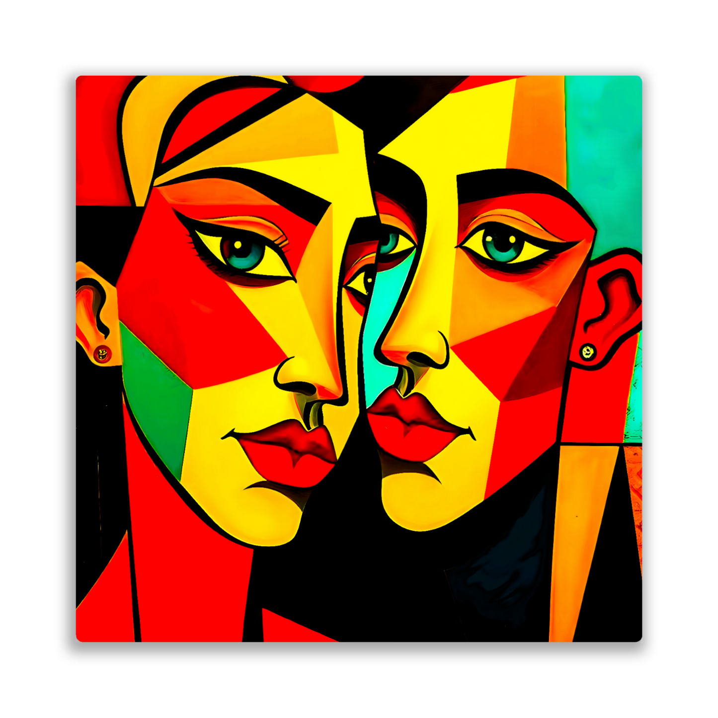 Picasso Style 8, Printed On Gloss Aluminium To Enhance Colour And Detail, A Unique Gift That Will Lasts Forever...