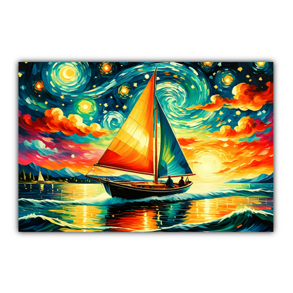 Sailboat 3, Printed On High Quality Canvas, Vivid Colours, Box Canvas, Unique Images, A Lasting Gift...