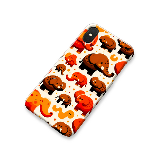 Elephant Print 1, Slim Phone Case, Full Wrap Technology, Crafted From Premium Polycarbonate, Unique Image...