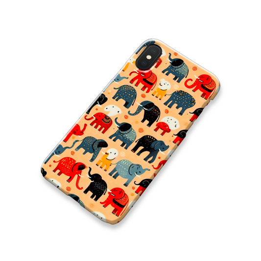 Elephant Print 2, Slim Phone Case, Full Wrap Technology, Crafted From Premium Polycarbonate, Unique Image...