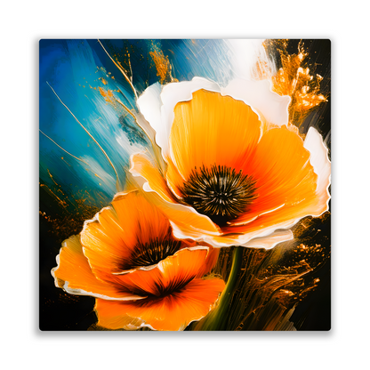 Yellow Poppy, Printed on glossy aluminium to enhance colour and detail. A great gift idea that will endure a lifetime...