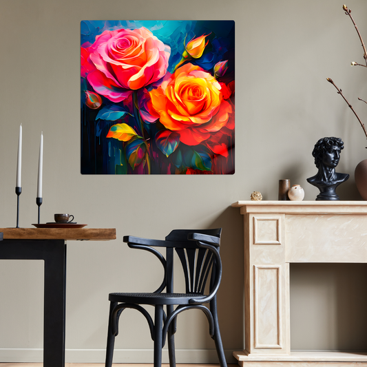 HT Rose 2, Printed on gloss aluminium to enhance colour and detail,great gift idea, unique print, an enduring gift...