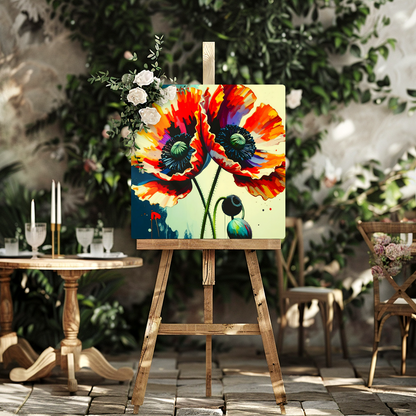 Red Poppy RP1,  Printed on gloss aluminium to enhance colour and detail, unique print, an enduring gift...