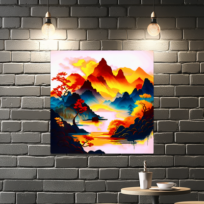 Japanese Art 1, Printed on gloss aluminium to enhance colour and detail, unique print, an enduring gift...