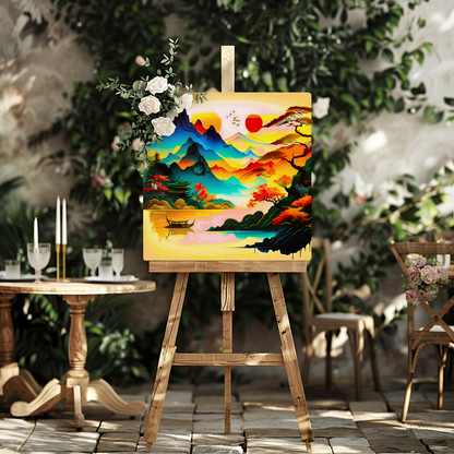 Japanese Art 2, Printed on gloss aluminium to enhance colour and detail, unique print, an enduring gift...
