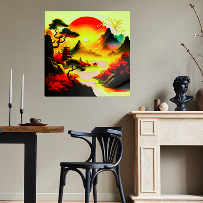 Japanese Art 3, Printed on gloss aluminium to enhance colour and detail, unique print, an enduring gift...