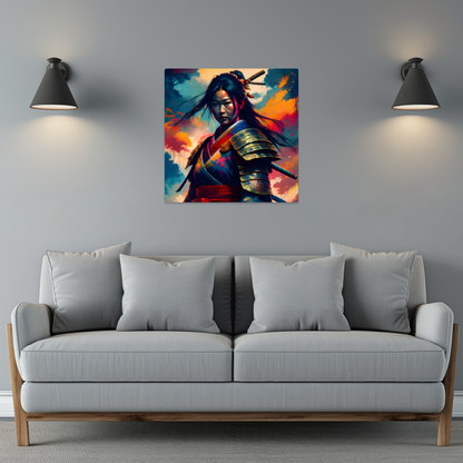 Samurai Warrior 2, Printed on gloss aluminium to enhance colour and detail, unique print, an enduring gift...