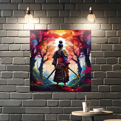 Samurai Warrior 4, Printed on gloss aluminium to enhance colour and detail, unique print, an enduring gift...