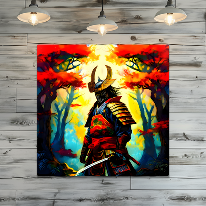 Samuri Warrior 5, Printed on gloss aluminium to enhance colour and detail, unique print, an enduring gift...