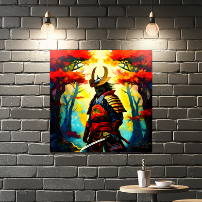 Samuri Warrior 5, Printed on gloss aluminium to enhance colour and detail, unique print, an enduring gift...