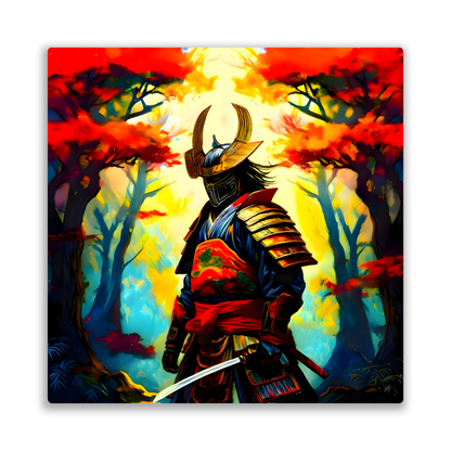 Samuri Warrior 5, Printed on gloss aluminium to enhance colour and detail, unique print, an enduring gift...