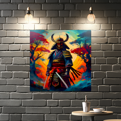 Samuri Warrior 6, Printed on gloss aluminium to enhance colour and detail, unique print, an enduring gift...