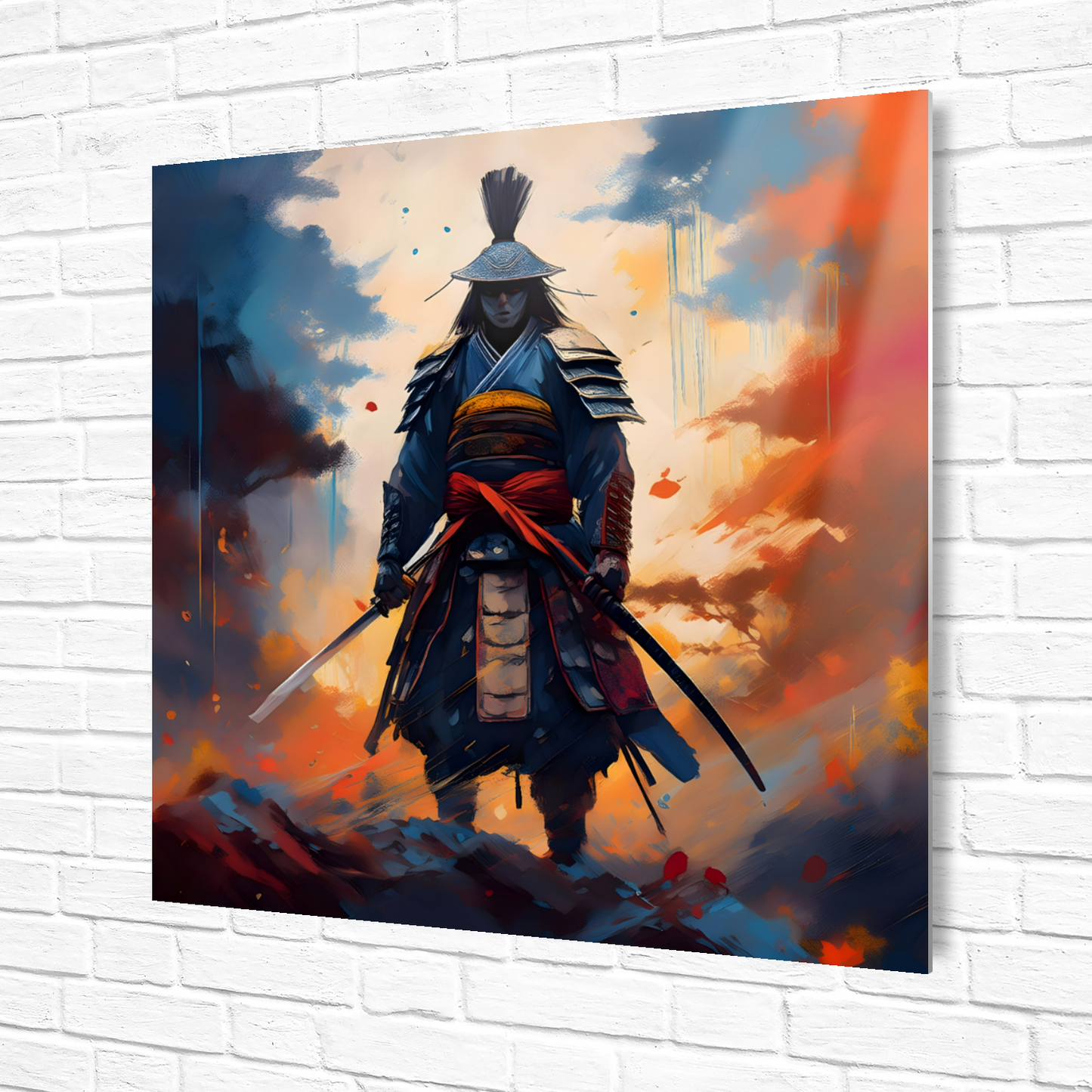 Samuri Warrior 8, Printed on gloss aluminium to enhance colour and detail, unique print, an enduring gift...