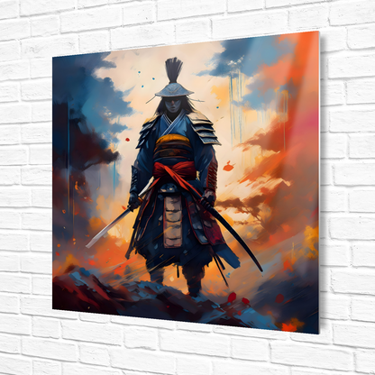 Samuri Warrior 8, Printed on gloss aluminium to enhance colour and detail, unique print, an enduring gift...