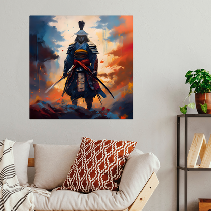 Samuri Warrior 8, Printed on gloss aluminium to enhance colour and detail, unique print, an enduring gift...