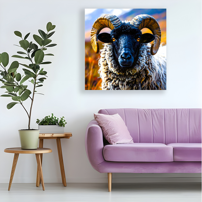 Black Faced Sheep 1, Printed On High Quality Canvas, Vibrant Colours, Highly Detailed, Unique Print, An Enduring Gift...