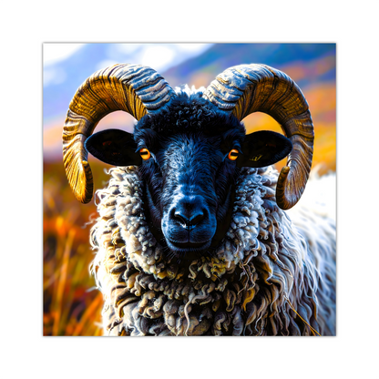 Black Faced Sheep 1, Printed On High Quality Canvas, Vibrant Colours, Highly Detailed, Unique Print, An Enduring Gift...
