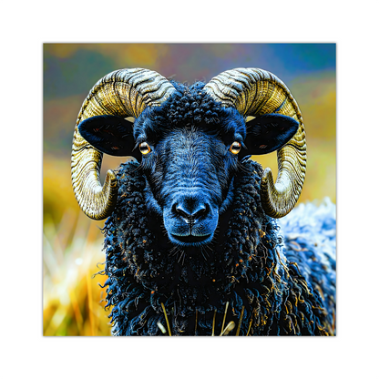 Black Faced Sheep 3, Printed On High Quality Canvas, Vibrant Colours, Highly Detailed, Unique Print, An Enduring Gift...
