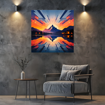 Mountain Print MP1, Printed On High Quality Canvas, Vibrant Colours, Highly Detailed, Unique Print, An Enduring Gift...