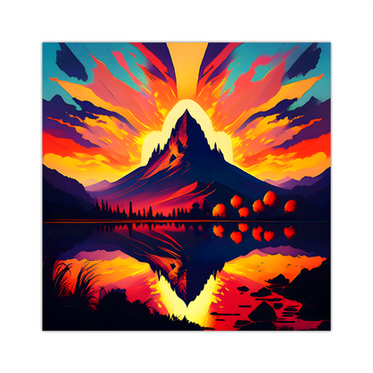 Mountain Print MP4, Printed On High Quality Canvas, Vibrant Colours, Highly Detailed, Unique Print, An Enduring Gift...