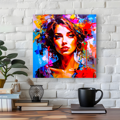 Portrait WP2, Printed On High Quality Canvas, Vibrant Colours, Unique Print, An Enduring Gift...