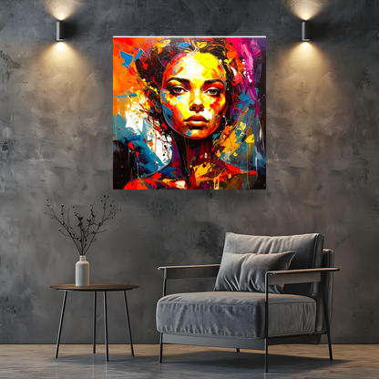 Portrait WP4, Printed On High Quality Canvas, Vibrant Colours, Unique Print, An Enduring Gift...