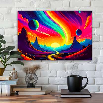 LunaScape LS1, Printed On High Quality Canvas, Vibrant Colours, Unique Print, An Enduring Gift...