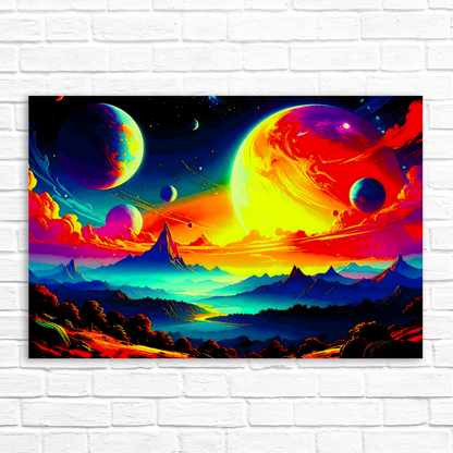 LunaScape LS2, Printed On High Quality Canvas, Vibrant Colours, Unique Print, An Enduring Gift...