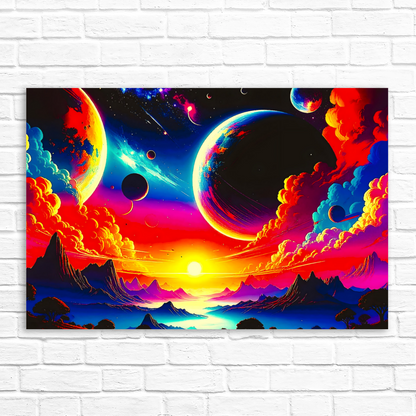 LunaScape LS3, Printed On High Quality Canvas, Vibrant Colours, Unique Print, An Enduring Gift...