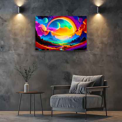 LunaScape LS4, Printed On High Quality Canvas, Vibrant Colours, Unique Print, An Enduring Gift...