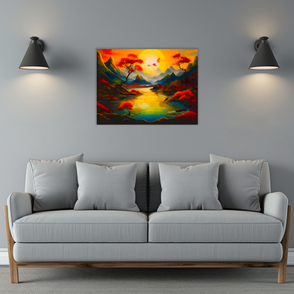 Fantasy Landscape FLM6, Printed on aluminium to enhance colour and detail. A gift that will endure a lifetime...