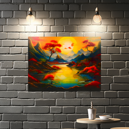 Fantasy Landscape FLM6, Printed on aluminium to enhance colour and detail. A gift that will endure a lifetime...