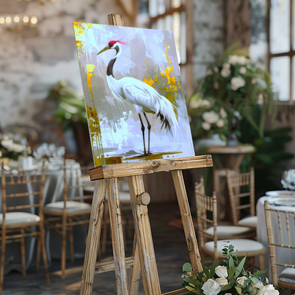 White Crane CM1,  Printed on gloss aluminium to enhance colour and detail. A gift that will endure a lifetime...
