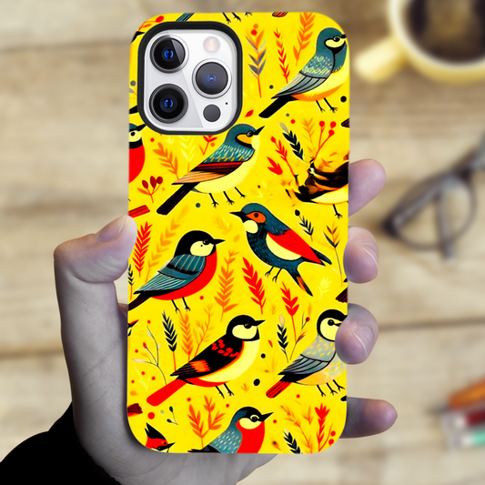 A Bird In The Hand 1, MagSafe Tough iPhone Case, Full Wrap Technology, Crafted From Premium Polycarbonate, Unique Image...